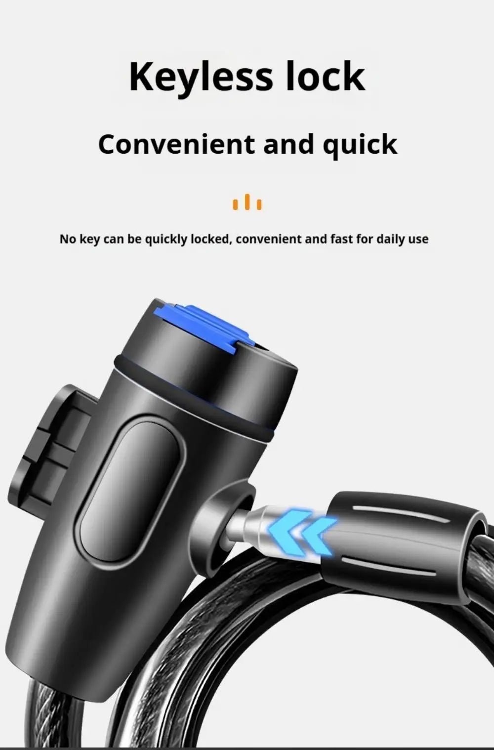 DOMEN Bicycle  Anti-Theft Chain Lock Bike Portable Metal Steel With 2Keys Safety Lock Motorcycle Bike Lock Bicycle Accessories