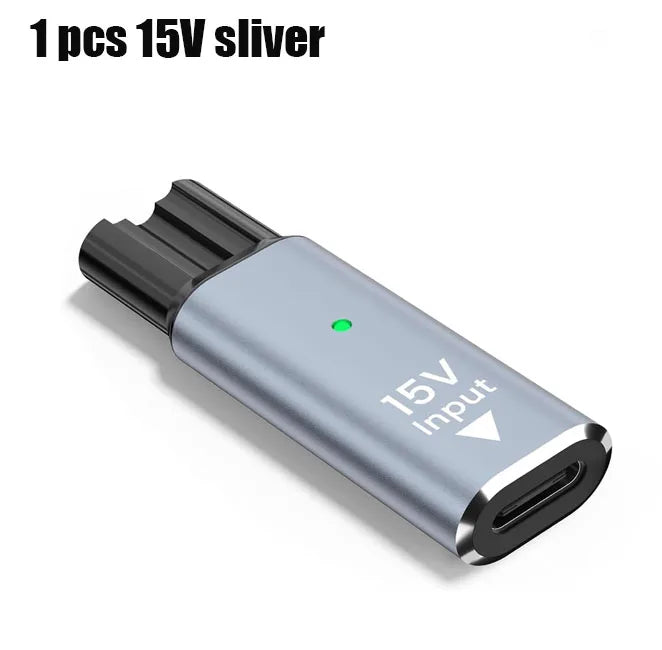 15V HQ8505 Type-C Shaver Adapter Charging Converter for Philips Norelco One Blade Pro QP6510 QP6520 QP6530 Beard Trimmer