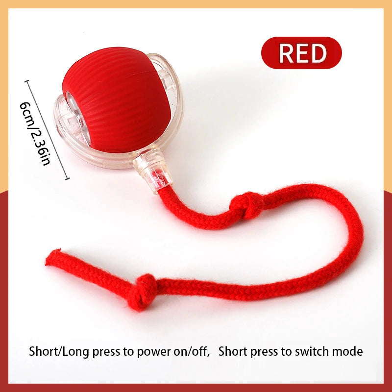 Smart Cat Toys Ball Automatic Interactive Pets Electric Rolling Teaser USB Rechargeable Kitty Moving Bouncing Ball Birthday Gift