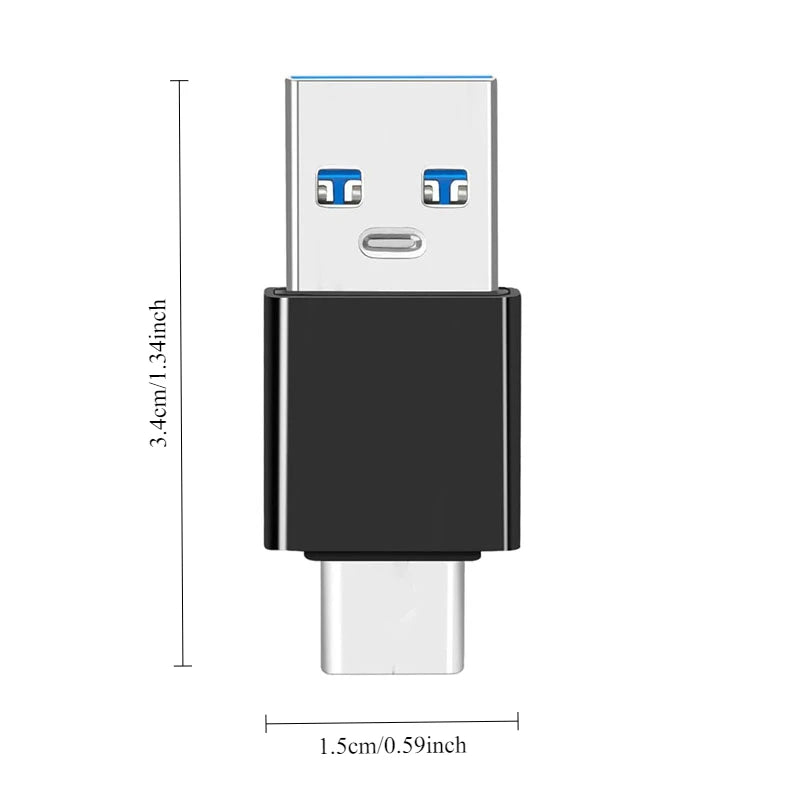 USB3.1 Male to USB C Male Adapter Charging Adapter for Easy Device Connection for Macbook Huawei Samsung Xiaomi Connector
