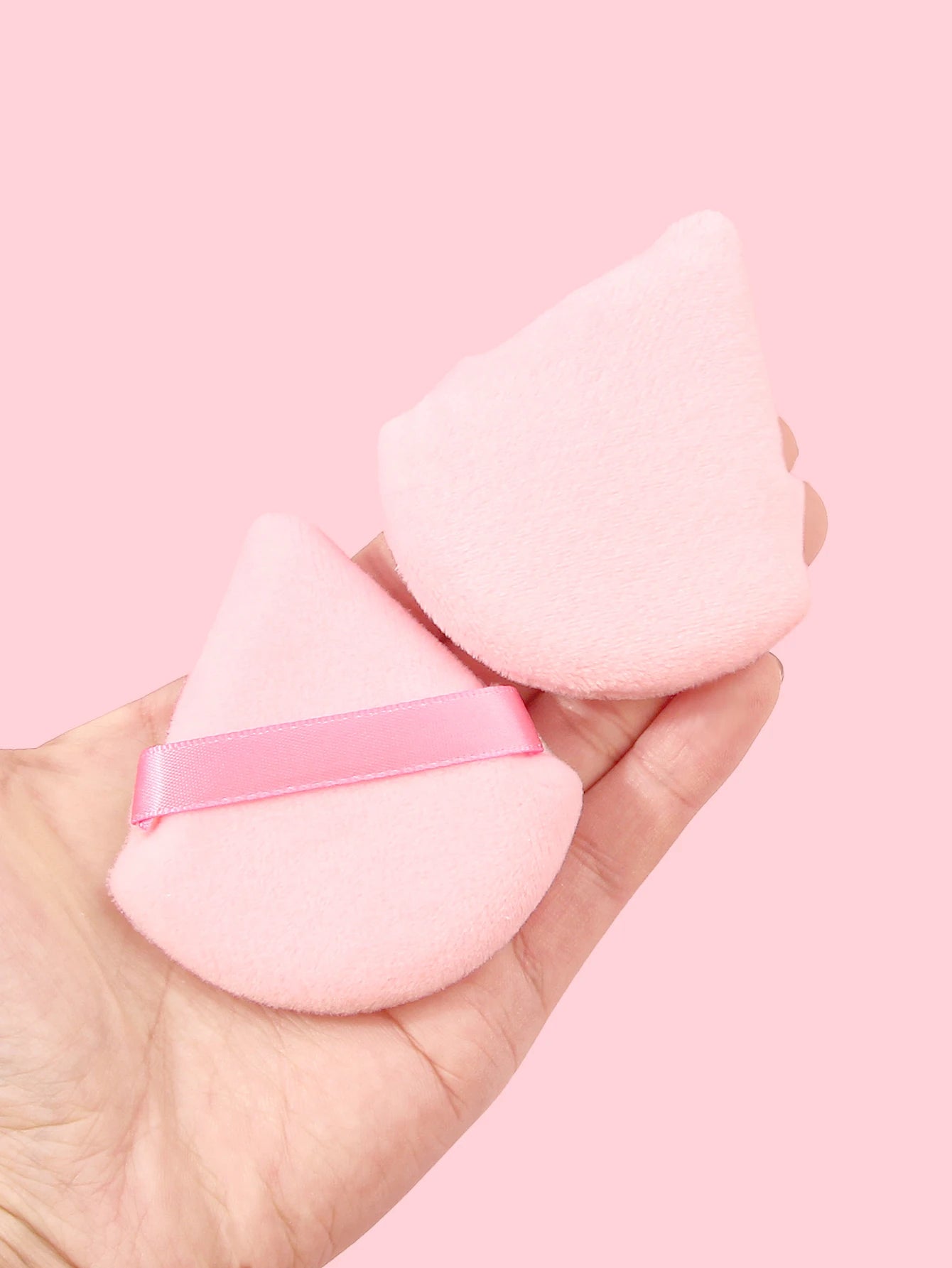 2Pcs/100Pcs  Triangle Powder Puff For Loose Powder Liquid Cosmetic Soft Plush Powder Puff Makeup Foundation Puff Makeup Tool