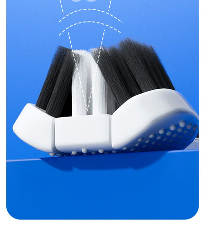 3D Manual Toothbrush 6pcs Three sided U-shaped Soft Toothbrush for Comprehensive Oral Cleaning for Adults, Men and Women, Coup