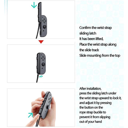 1Pcs/Lot For Nintendo Switch Game Pad Controlle For Joy-Con Wrist Stra Band Hand Rope Lanyard Laptop Video Games Accessories