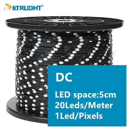 3pin DC5V/12V black LED pixel light string WS2811 RGB programmable light string holiday atmosphere light Christmas light string