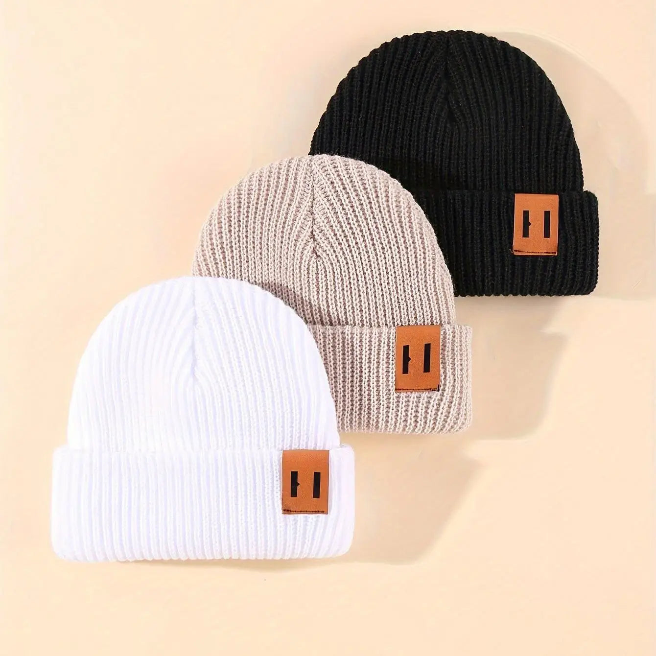 1/2/3 Pcs Knitted winter baby Hats for kids Keep Newborn Infant Beanies for Boys Girls  baby accessories newborn