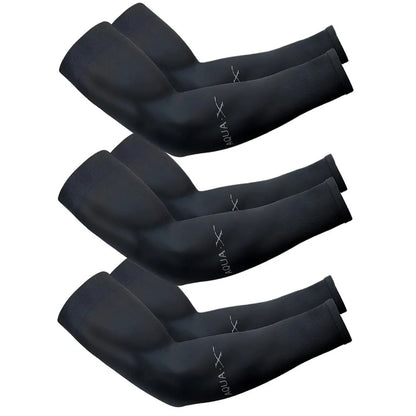 3Pairs Summer Sun Protection Ice Sleeve Men Women Fashion Breathable Elastic Ice Silk  Arm Gloves for Outdoor Cycling, Driving