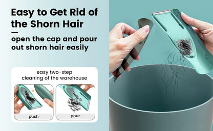 Vacuum Hair Clippers for Kids & Men Rechargeable Cordless Hair Cutting Machine with Safe Ceramic Blade Waterproof Hair Trimmers