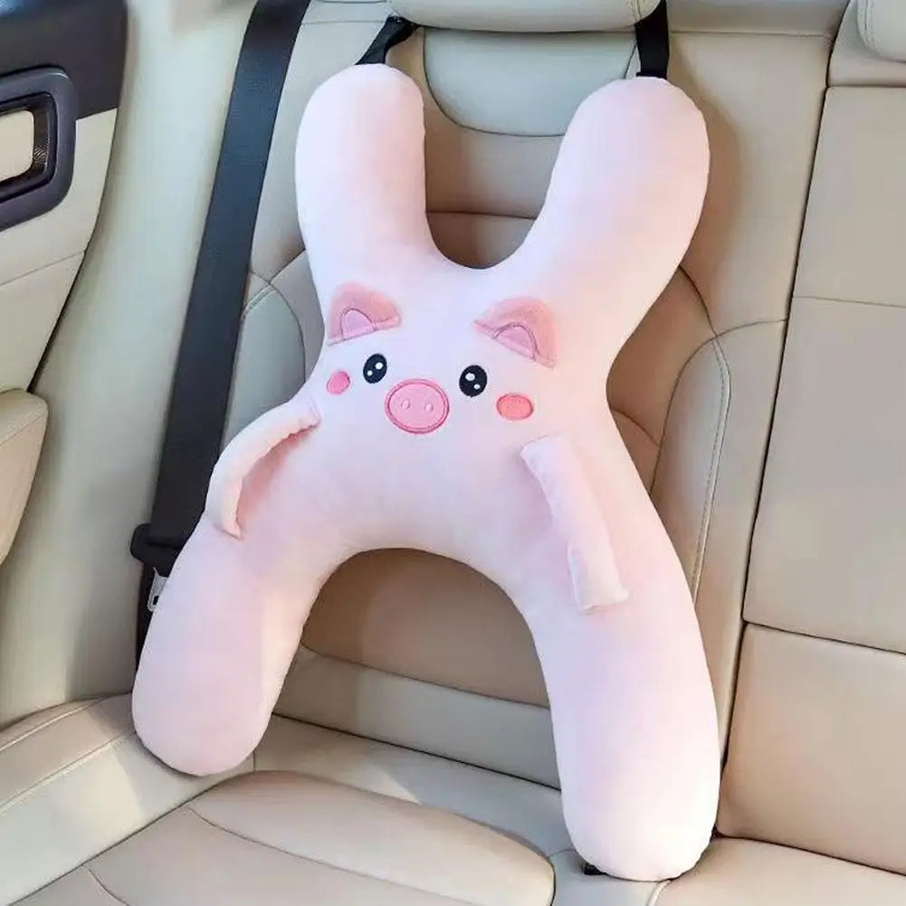 1PCS Cute Car Neck Pillow Safety Sleep Prevent Leaning Head Back Car Sleeping Neck Head Support Comfort Travel Pillow