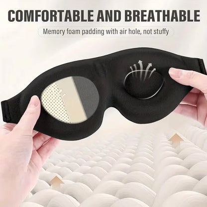 Super Soft 3D Sleeping Mask - Soft and comfortable eye mask, suitable for both men and women for travel and home use