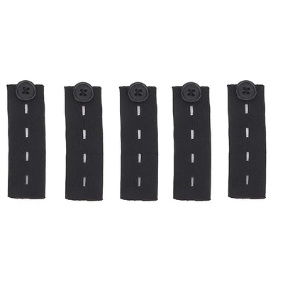 5pcs Pant Extender Belt Unisex Waist Band Tight Trousers Jeans Skirts Maternity Button Hooks Garment DIY Sewing Supplies