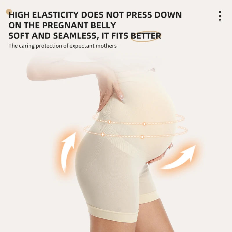 Seamless Panties for Women Boxer Safety Pants Comfort Pregnant Clothes Soft Breathable Maternity Underwear Plus Size Panties