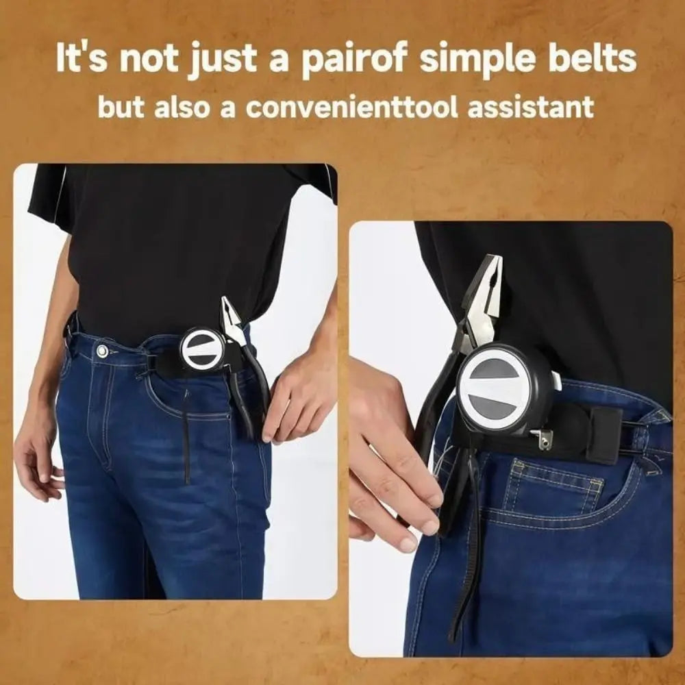 New Unisex Buckleless Elastic Belt - Metal Hook & Velcro Adjustable Waistband, Comfortable Buckle-Free Waist Belt for Daily Wear