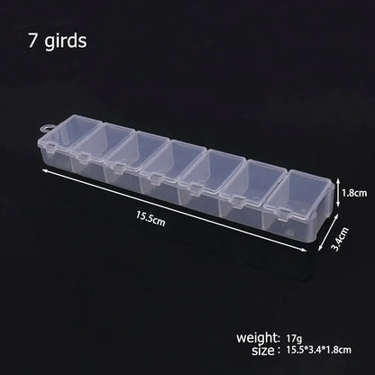 6-32 Compartments Plastic Storage Box Organizer Jewelry Container with Dividers for Beads Art DIY Crafts Sewing Jewelry Supplies