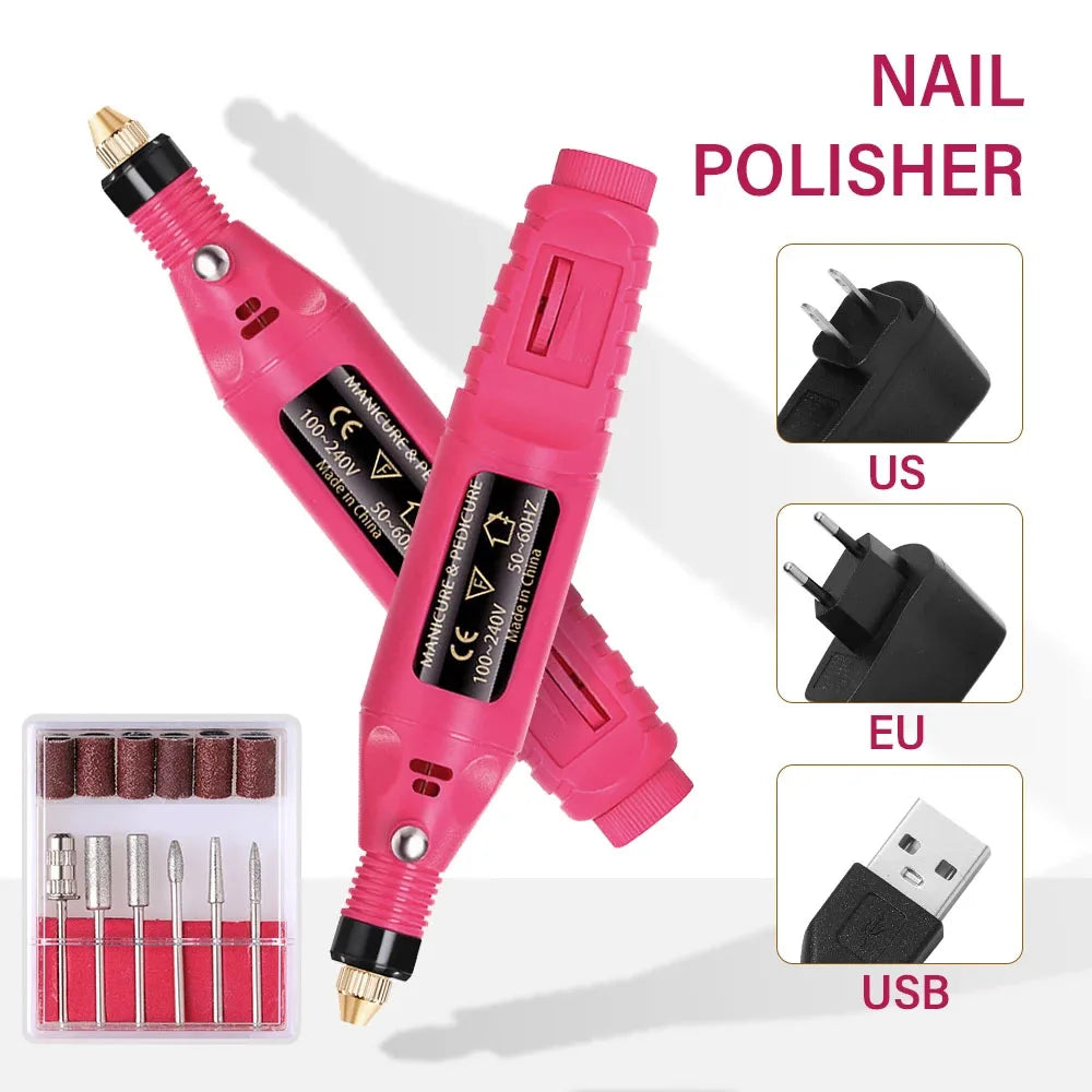 LINMANDA High Quality Nail Drill Machine Set Electric Nail Sander Gel Polish Remover Tools Driller Manicure Nail Accessories