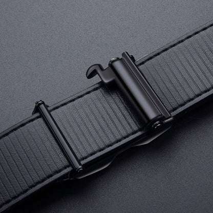 High-end And Atmospheric Men's Automatic Buckle Crocodile Pattern Belt New Men's Casual Wear Belt Fashion Youth Business Belt