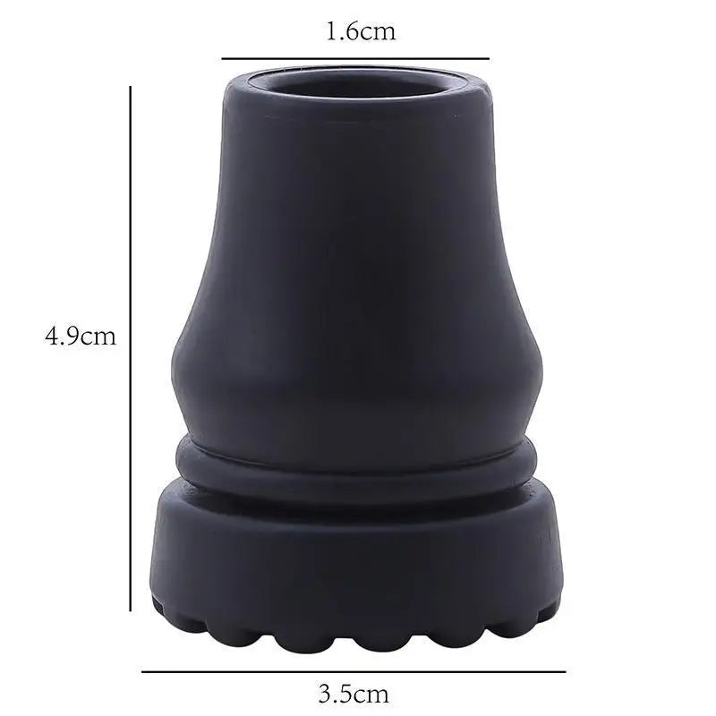 1/3/5pcs Rubber Pad Cap Non-Slip Walking Stick Crutch Cane Bottom Pads Cover Protector Climbing Hiking Trekking Pole Tip
