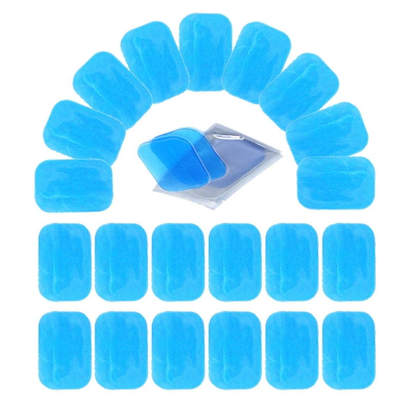 Replaceable Gel Pads for EMS Neck Massager Muscle Stimulator Sticky Stable Massager Sticker Gels for Deep Tissue Therapy