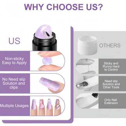 3D Nail Gel, Non-Sticky Hard Long-Lasting Overlay, Creates 3D Bow Geometric Letter Shapes, Salon Quality, Soluble Residue-Free A