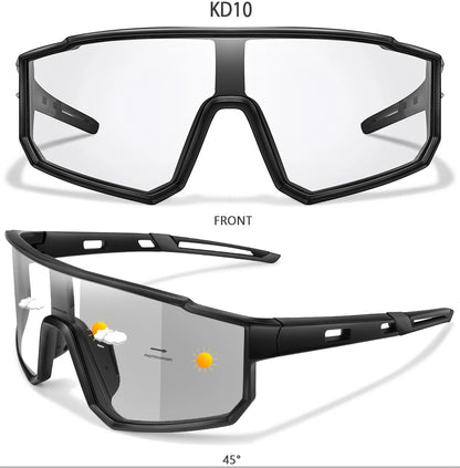 Fashion Brand Men Women Bicycle Photochromic Eyewear MTB Bike Fishing Running Cycling Sports Sunlasses Comfortable Goggles