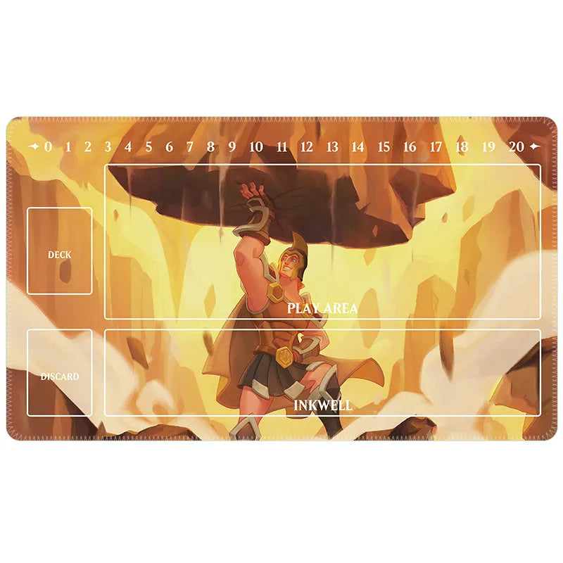 60x35x0.2Cm Cartoon Anime Lorcana Card Battle Single Tcg Game Mat Game Table Mat Card Mat Collection Toys Gift