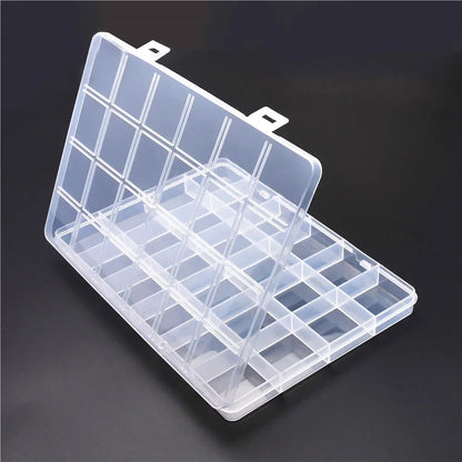 6–32 Compartment Plastic Storage Organizer Box for Beads, Jewelry & Craft Supplies