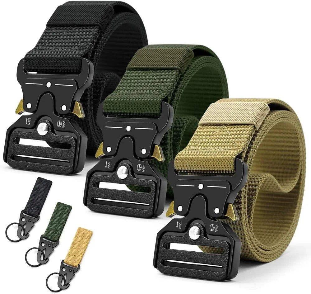 New Men's Tactical Nylon Multi-function Belt Retro Outdoor Adventure Belt Fashion Men's Waist Accessories Wholesale