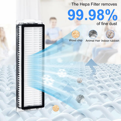 Hepa Filter Accessories for Xiaomi X20 Max/X20 Pro/Mijia M30 Robot Vacuum Cleaner Replacement Part, Filter Washable and Reusable
