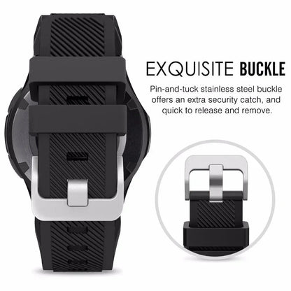 20mm 22mm Band for Samsung Galaxy Watch 7/5/6/4/3/46mm/active2/Gear s3 Frontier/Sport silicone bracelet Huawei GT 4/3/2/2E strap