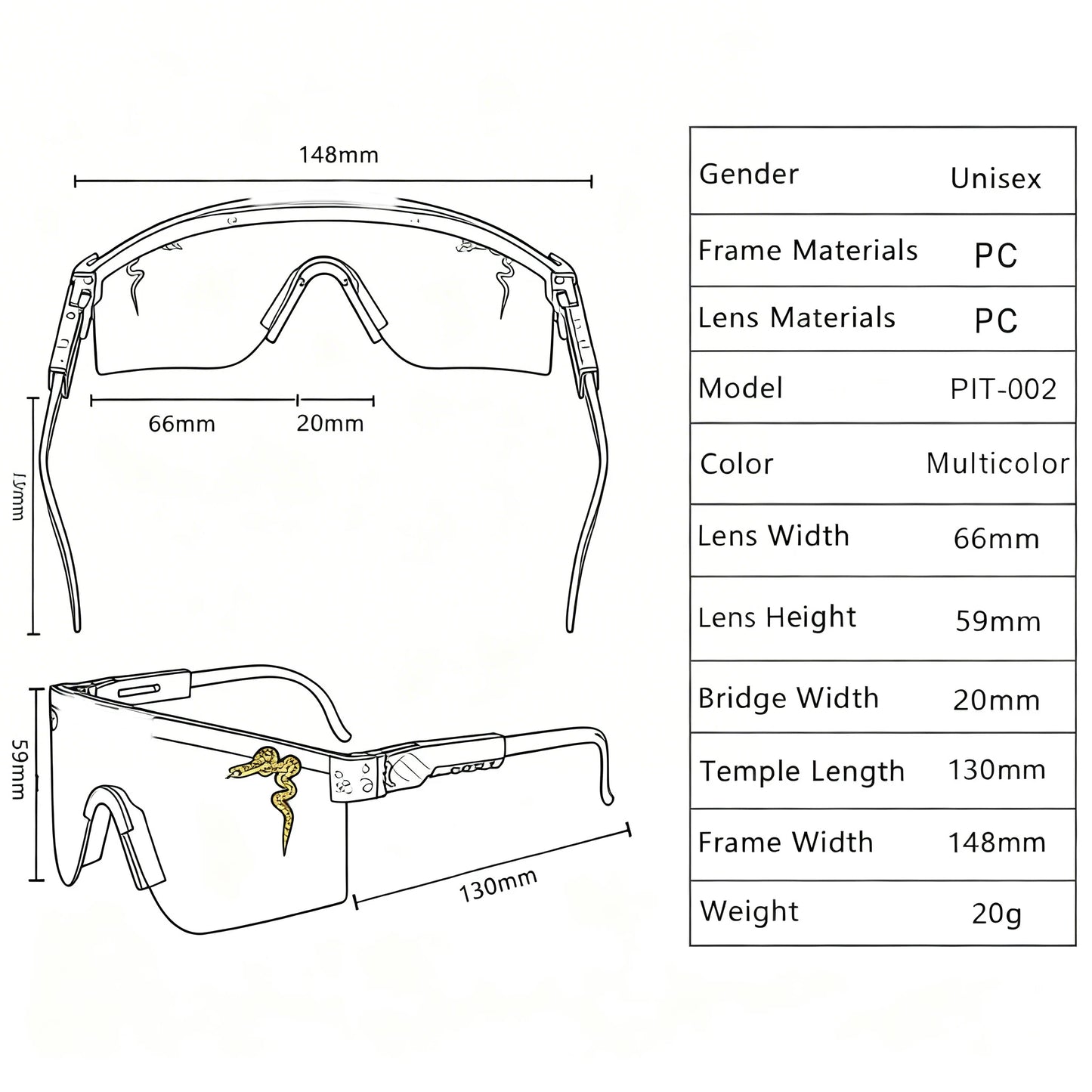 Brand Men Women Outdoor Sports Goggles UV400 Cycling Sunglasses MTB Bike Bicycle Party Running Windproof Protection Eyewear