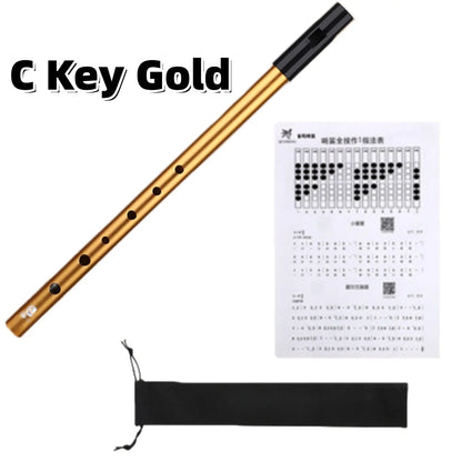 Miwayer Authentic Irish Whistle w/6 Holes Flute C/D Key Folk Sound Durable & Lightweight for Outdoor Play Easy-to-Play Beginners