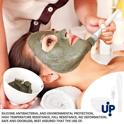 Face Mask Mixing Bowl Set Facial Skin Care Tools Kit Silicone Mask Brush Facial Applicator Spatula Measure Spoon Beauty Supplies