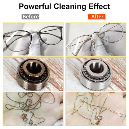 Ultrasonic Cleaner Ultrasound Glasses Cleaning Machine 40KHZ High Frequency Ultrasonic Bath for Glasses Jewelry Washing Machine