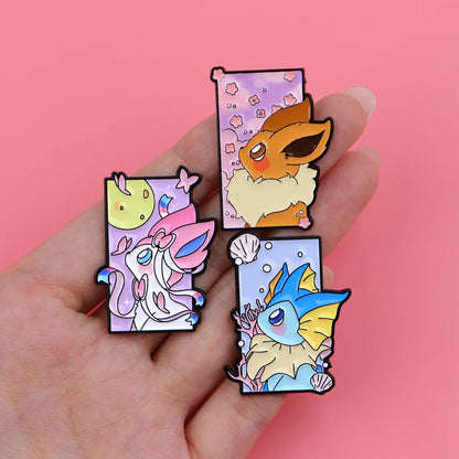 Cute Anime Game Enamel Pin Cool Monster Animal Brooches Woman Men Backpack Accessories Bags Badge Lapel Jewelry Gift for Fans