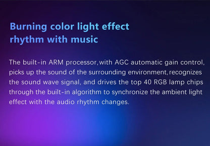 Youpin LYMAX Computer Monitor Table Lamp Curved Screen Desk Lamp Dimming Eye-Care Sound-sensitive Music Hang Gaming Light pro