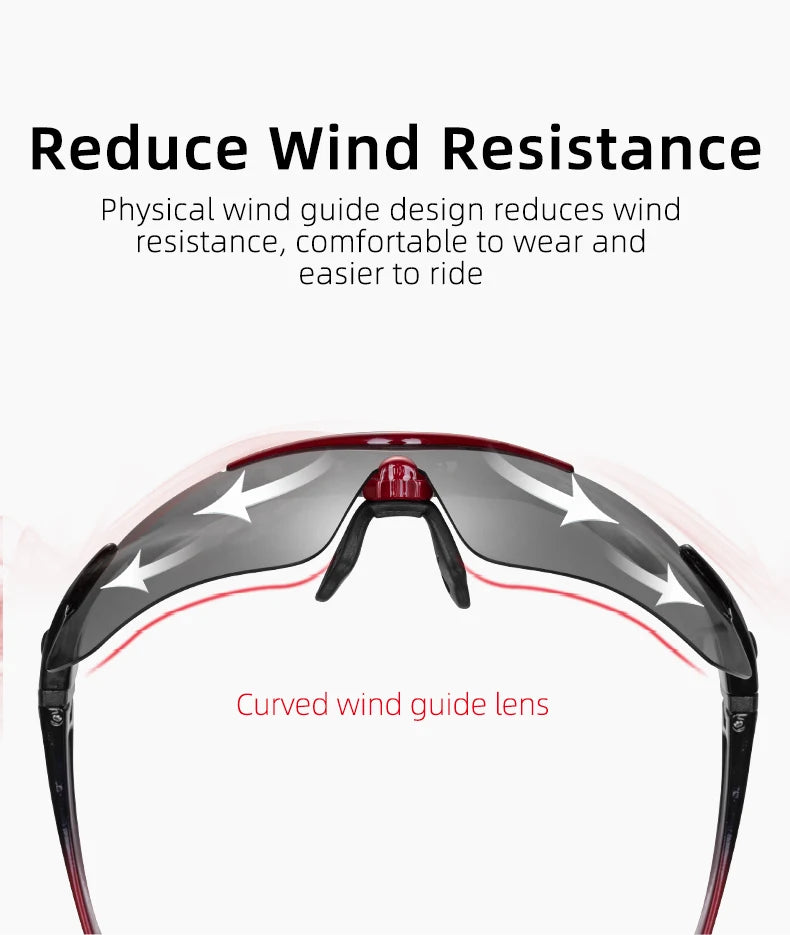ROCKBROS Cycling Polarized glasses Bike Outdoor Sports Sunglasses MTB Road PC Goggles Eyewear Glasses 5/3 Lens Bicycle Accessory