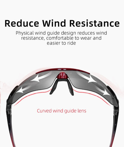 ROCKBROS Cycling Polarized glasses Bike Outdoor Sports Sunglasses MTB Road PC Goggles Eyewear Glasses 5/3 Lens Bicycle Accessory
