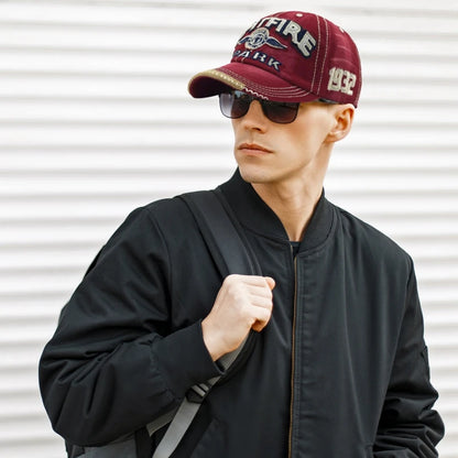 Men Women Cotton Embroidered Letter Printed Baseball Cap Cowboy Hip Hop Dance Club Snapback Hat Visors Summer Sports Sun Hats