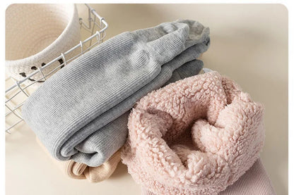 Toddler Infant Boy Girl Super Thicken Warm Winter Tight Princess Kids Stripe pantyhose Cotton Polar Fleece Lining Child Leggings