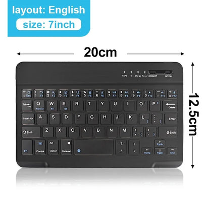 Bluetooth 5.1 Keyboard Wireless Mini Keyboard 200mAh Rechargeable Keyboard Gaming Keyboard for Laptop Tablet Android iOS Windows