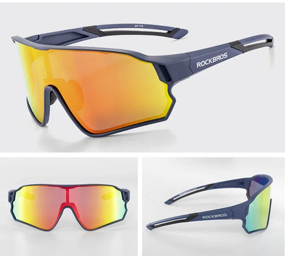 ROCKBROS Cycling Polarized Glasses MTB Road Bike Sunglasses UV400 Bicycle Sun Protection Light Unisex Bike Sports Equipment