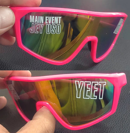 Jey Uso YEET Sunglasses Sports Shades MAIN EVENT Blue Glasses Bloodline USOS RARE Colors Motorcycle Glasses