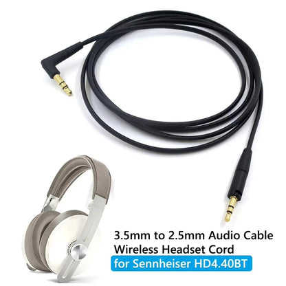 Replacement Repair Parts Audio Cable For Sennheiser HD400S HD350BT HD4.30 HD4.40BT HD4.50BTNC HD450BT HD458BT Headphones