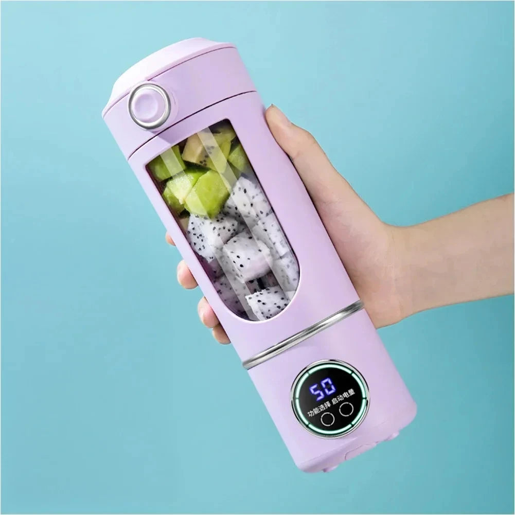 Stainless Steel Electric Blenders 700ml Juice Maker Blender 12 Leaves Strong BPA-free Smoothies/Ice Fruits/Nuts Blender Bottle