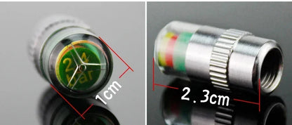 NEW 4pcs Car Tire Pressure Indicator Gauge Alert Monitoring Valve Cap Sensor External Detection