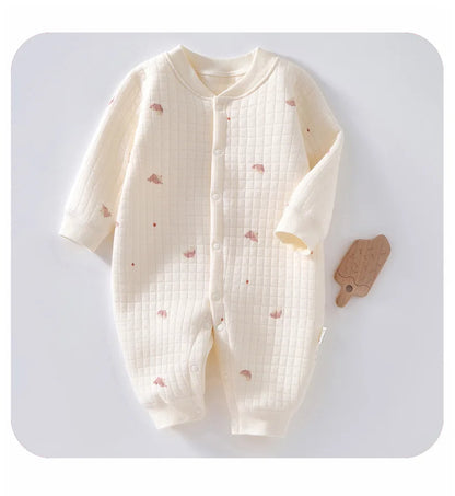 3 Layers Newborn Jumpsuit Cotton Bear Bunny Cartoon Baby Romper Autumn Winter Toddler Outfit Infant Onesie Kids Boy Girl Clothes