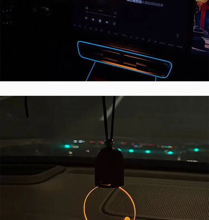 Car mounted small light bulb, interior decoration, car decoration, ambient light, pendant style creative car hanging night light