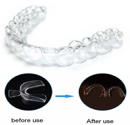 Silicone Mouth Guard Teeth Protector Night Guard Mouth Tray for Bruxism Grinding Non-snoring Teeth Whitening Protection