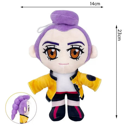 Anime Hunters Plush Cute Purple Tiger Black Hat Magpie With 3 Eyes Monster Hunt Girl Group Stuffed For Fans Gifts