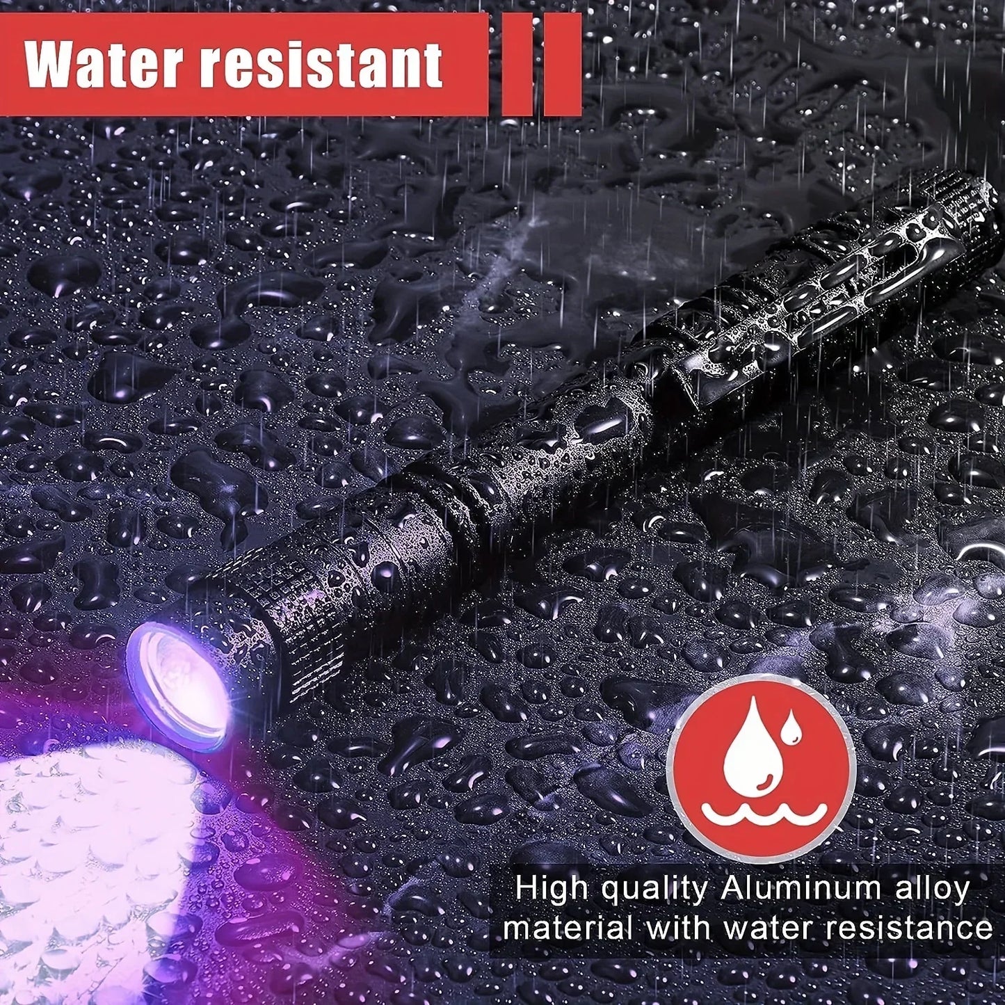 1/2PCS UV Flashlight 395nm Ultraviolet Torch With Pen Clip Portable Use AAA Batteries Light Pet Urine Scorpion Detector UV Lamp