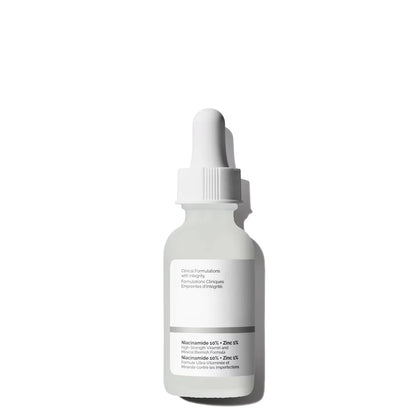 10% Niacinamide 1% Zinc Face Serum 30ml, Oil Control Pore Minimizer, Anti-Acne Dark Spot, Gentle Skin Care for All Skin Types